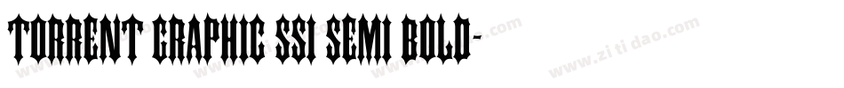 Torrent Graphic SSi Semi Bold字体转换